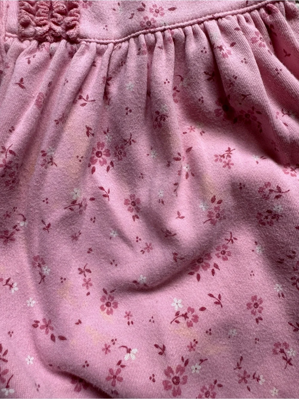 Vintage Gymboree Navy Mushroom Dress Pink Floral 3T Early 2000’s